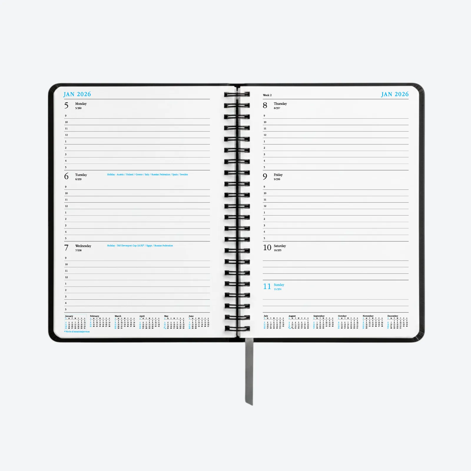 A5 Week to View Diary 8
