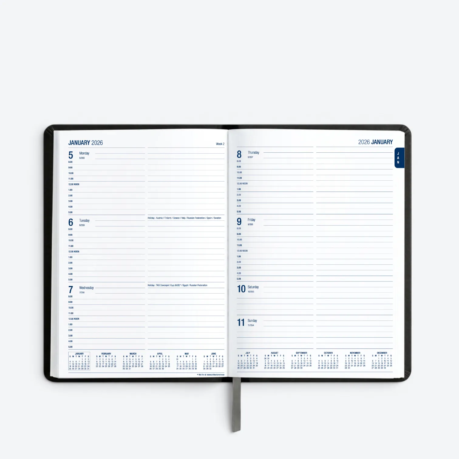 Quarto Week to View Diary 2