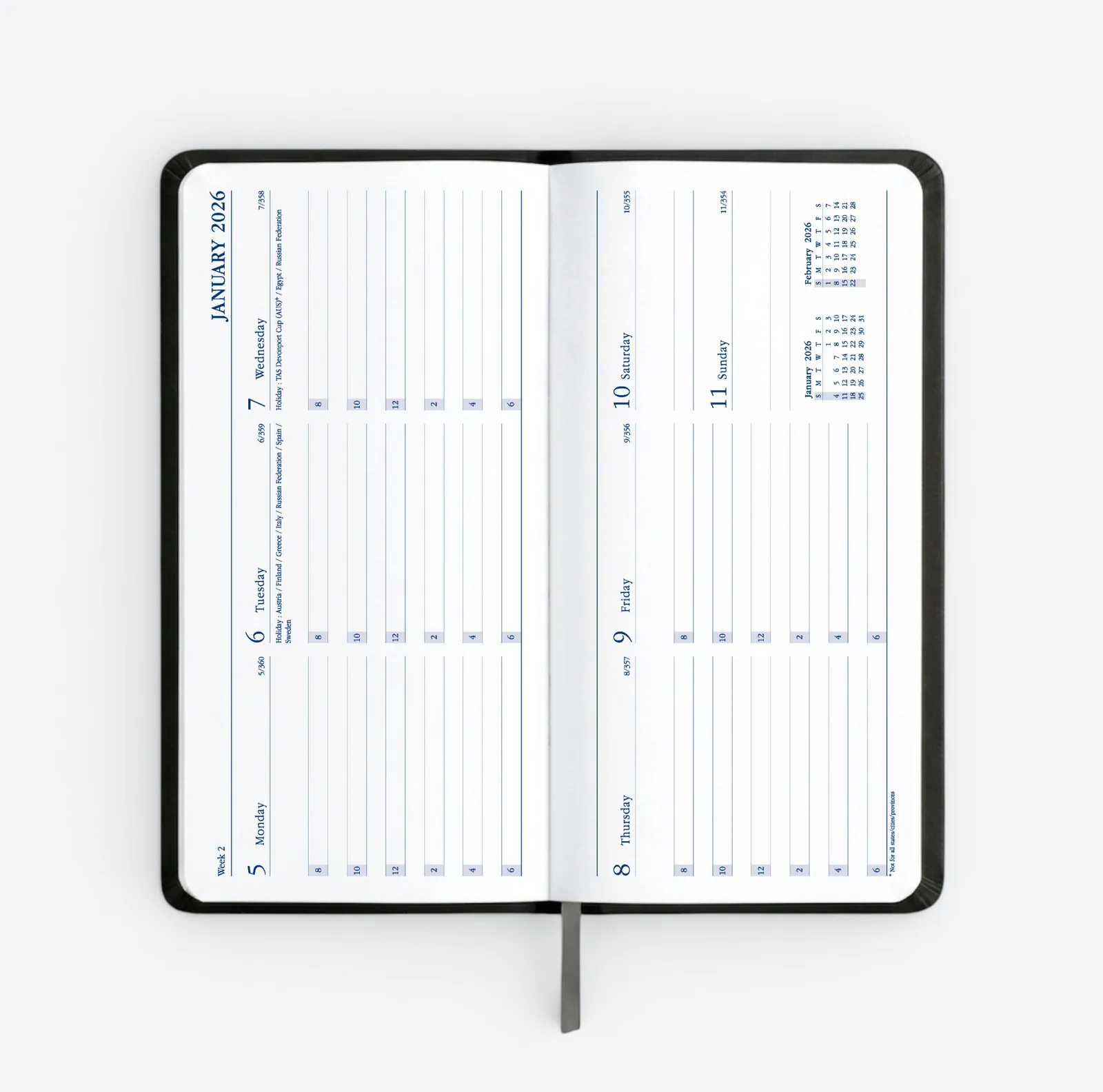 Slimline Week to View Diary 3